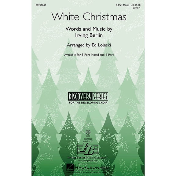 Hal Leonard White Christmas (Discovery Level 1) VoiceTrax CD Arranged by Ed Lojeski