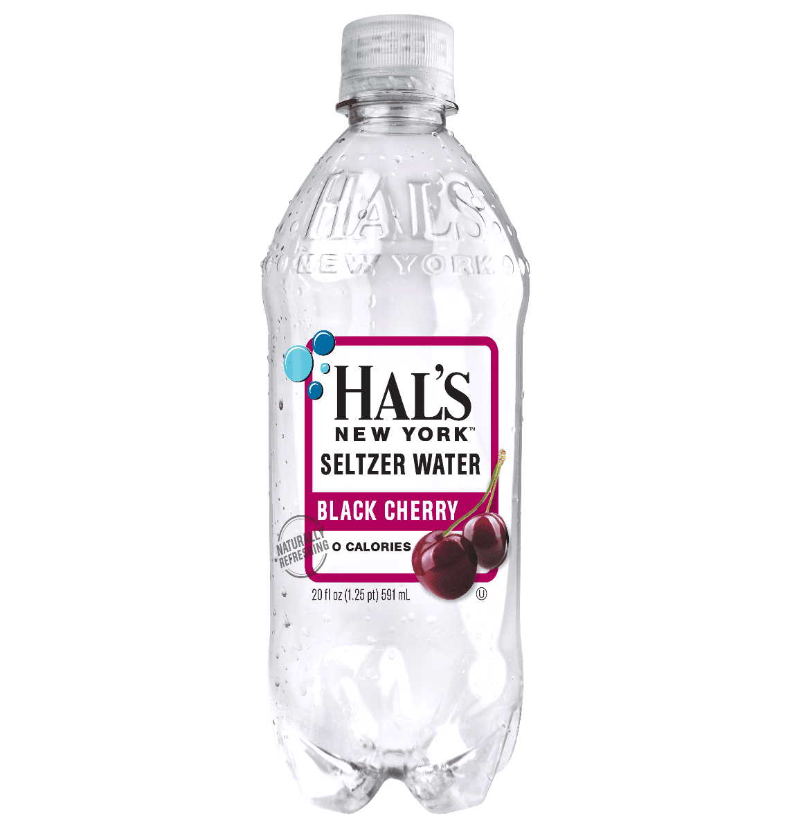 Hal's NY Beverage, Black Cherry, 20 Fl Oz Bottles (24 Pack)