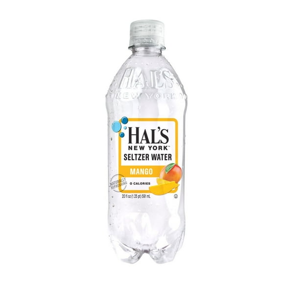 Hal's NY Beverage, Mango, 20 Fl Oz Bottles (12 Pack)
