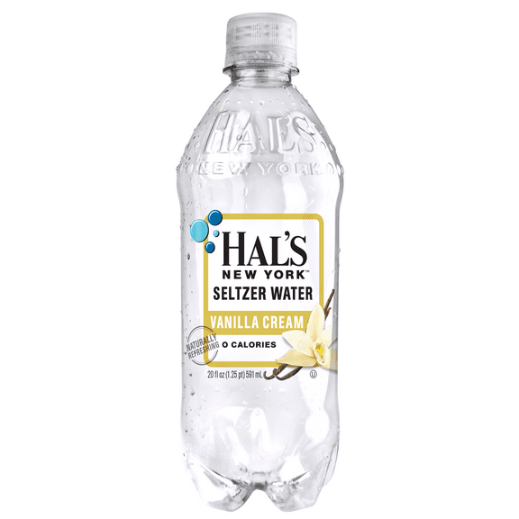 Hal's NY Beverage, Vanilla Cream, 20 Fl Oz Bottles (24 Pack)