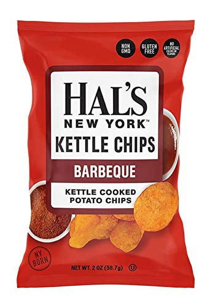 Hal's New York Kettle Cooked Gluten Free Barbeque BBQ Flavored Potato