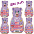 thumbnail image 1 of Halal Gummy Bears , Gummy Rush Mixed Fruit Flavors 160g e (5.64oz) Pack of 5, 1 of 4