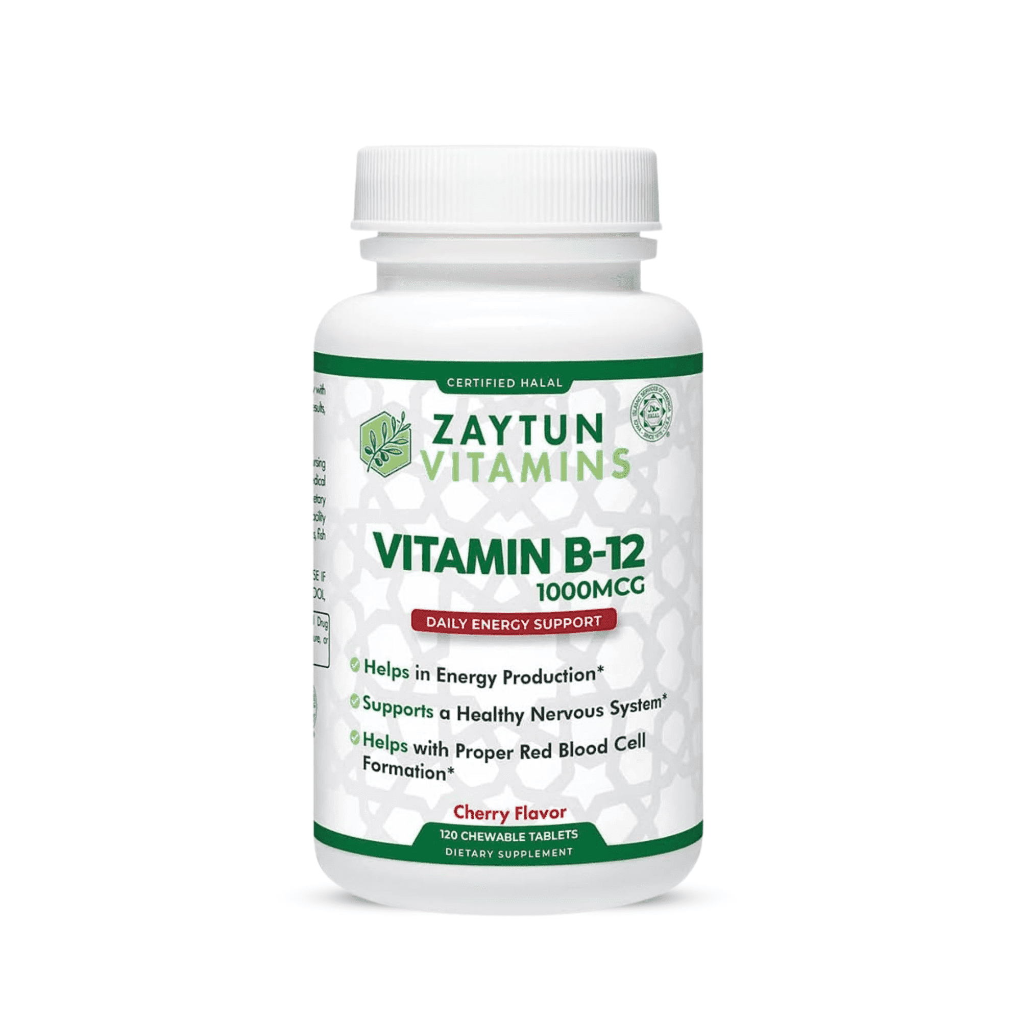 Zaytun Halal Vitamin B12 1000mcg, Promotes Energy Production