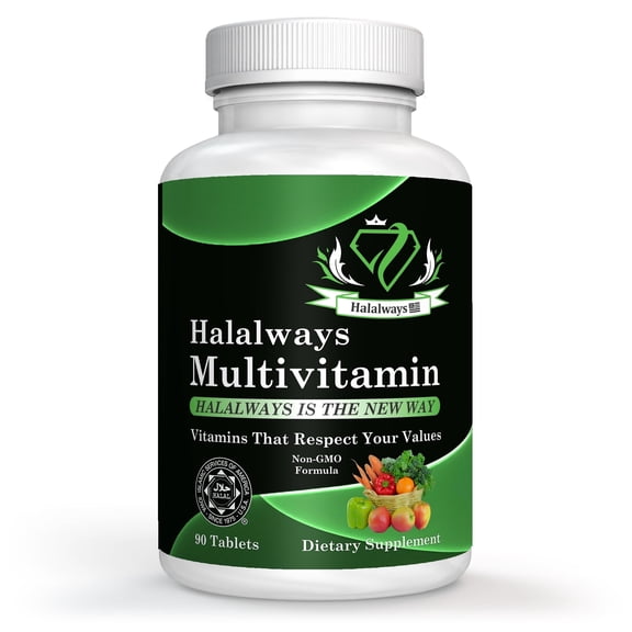 Halalways Multivitamin Certified Halal Multivitamin, 90 Count