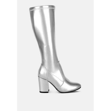 Halara Metallic Pleather Long Boots