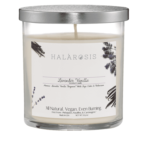 Halarosis, 8.5 oz, Soy Candle, Lavender Vanilla, Container Candle