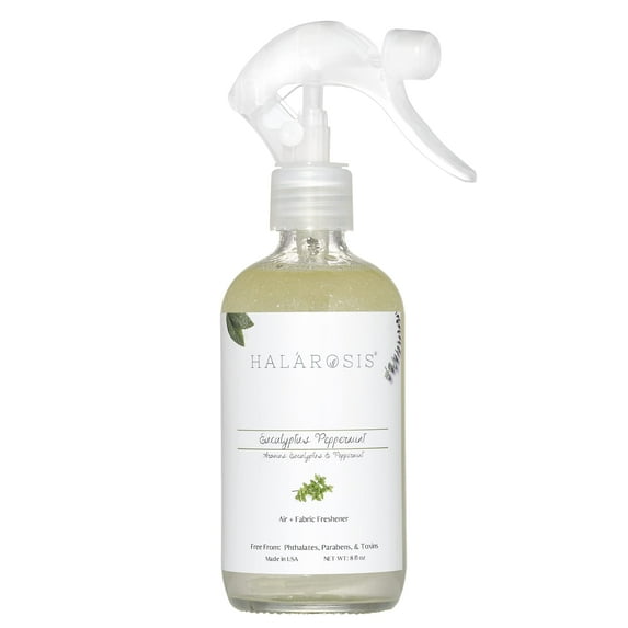 Halarosis All Natural Air + Fabric Fresheners, Highly Scented (8 fl oz) (Eucalyptus Peppermint)