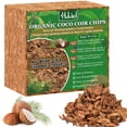 thumbnail image 1 of Halatool 1Pack 10LB Compressed Coconut Coir Chips, 100% Natural Organic Coco Husk Coco Chips Substrate for Plants Flowers, Garden, 1 of 8