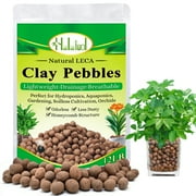 Halatool 12 LB Natural Expanded Clay Pebbles for Plants 4mm-16mm Clay Balls 100% Organic Hydroton Leca Balls for Indoor Plants Hydroponic Growing Gardening Orchids Drainage Decoration Aquaponics