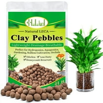 Halatool 4 LB Natural Expanded Clay Pebbles for Plants 4mm-16mm Clay Balls 100% Organic Hydroton Leca Balls for Indoor Plants Hydroponic Growing Gardening Orchids Drainage Decoration Aquaponics