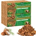 thumbnail image 1 of Halatool 4 Pcs Coconut Coir Chips for Plants - 4.4 LB 100% Organic Coco Husk Chip Bricks with Low EC and pH Balanced, Compressed Coco Substrate Growing Mulch Medium for Garden Herbs, Plants, Flowers, 1 of 8