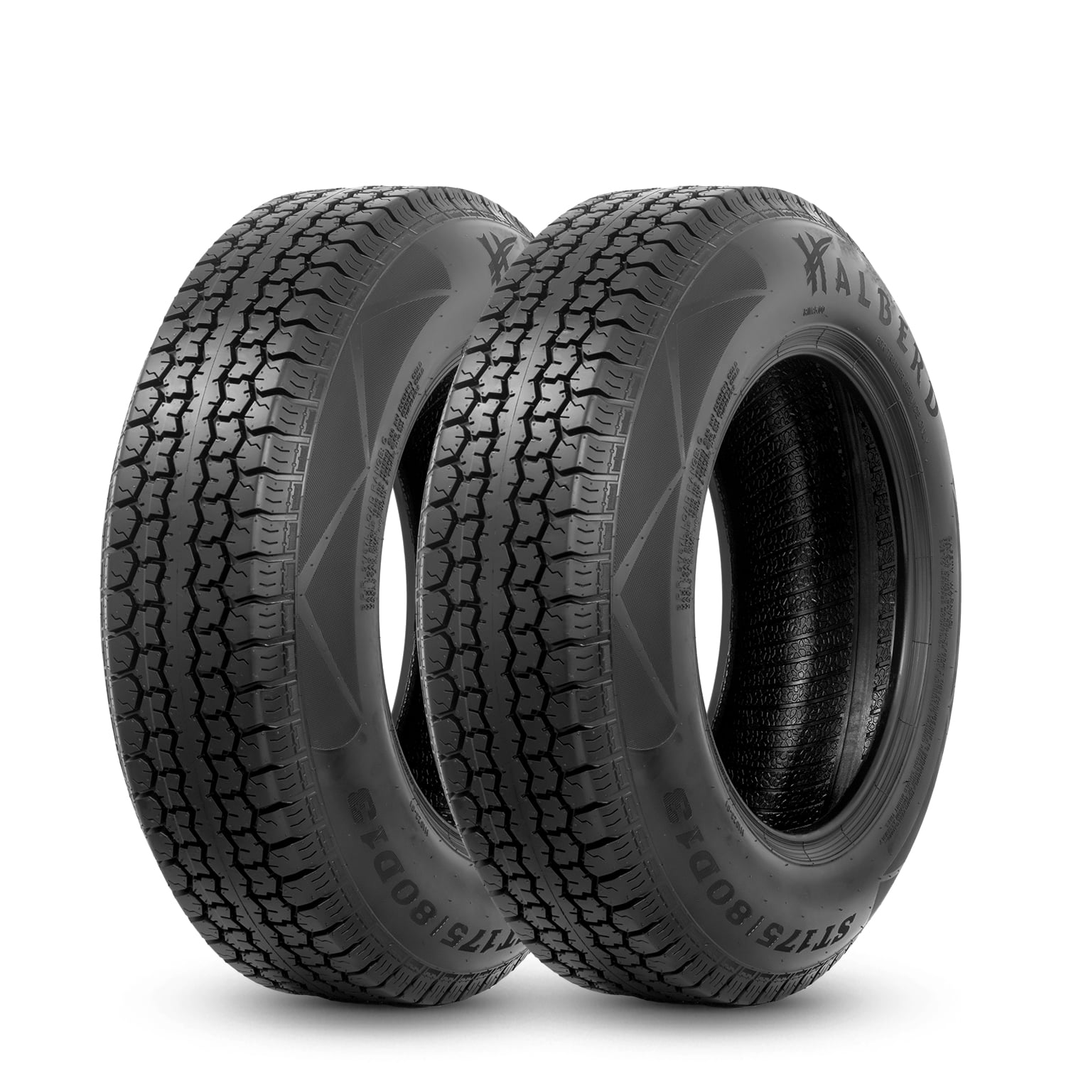 Halberd Premium ST175/80D13 Trailer Tires, 6PR Load Range C, 13in Fuel