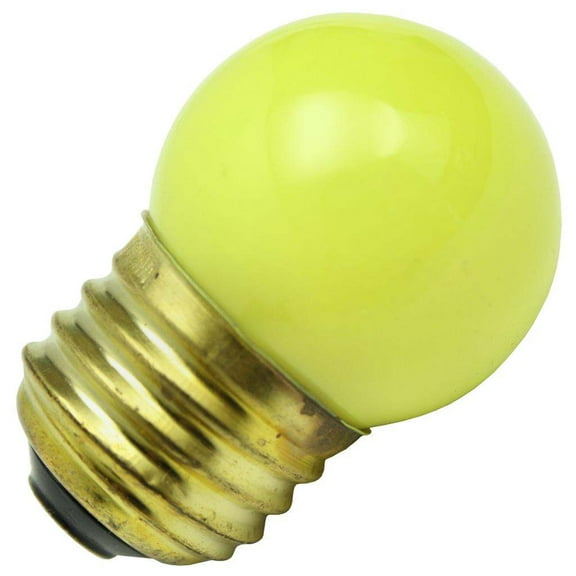 Halco 07028 - S11YEL7.5C Standard Screw Base Colored Scoreboard Sign Light Bulb