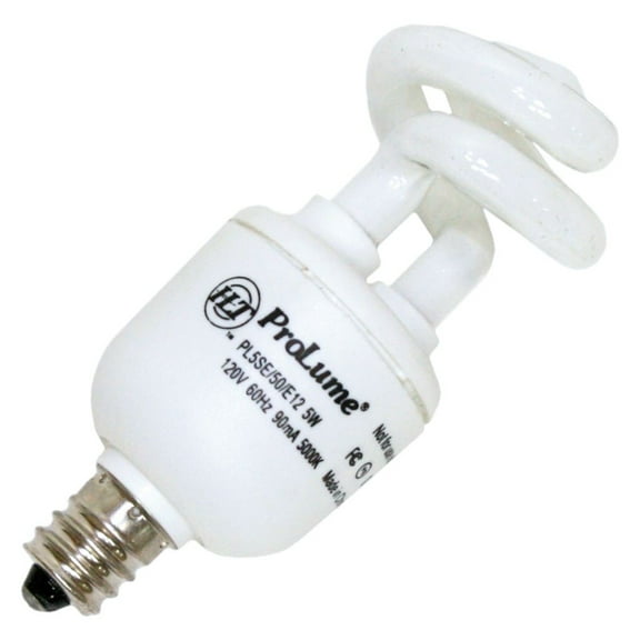 Halco 45019 - CFL5/50/E12 Twist Candelabra Screw Base Compact Fluorescent Light Bulb