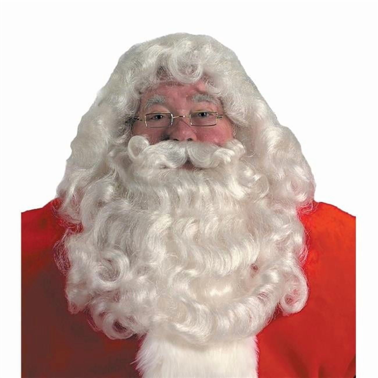 Halco Santa Padding Halco Santa Wig and Beard Set, Synthetic Fiber, Natural Color - Walmart.com