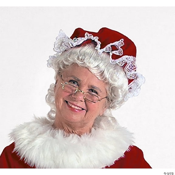 Halco Womens Mrs Claus Mop Hat - One Size Fits Most