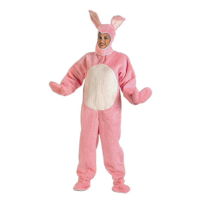Bunny Mascot Costume Adult White Jumpsuit Bunny Mascot Costume Adult White Jumpsuit