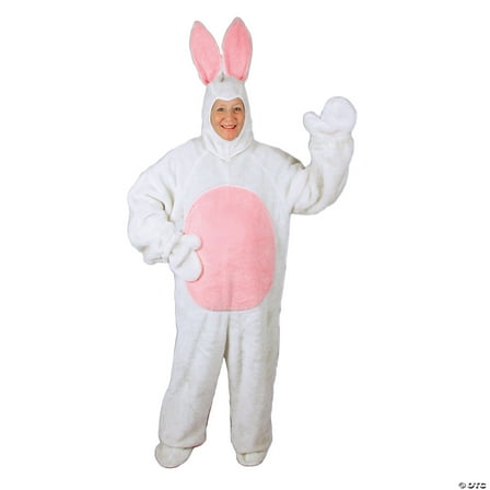 Halco Adult Easter Bunny Jumpsuit with Hood Costume - Size X Large