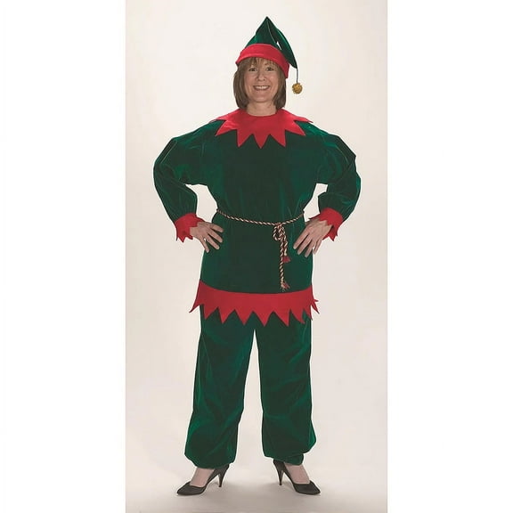 Halco Adult Santa's Helper Elf Suit Costume - Size Large/X Large
