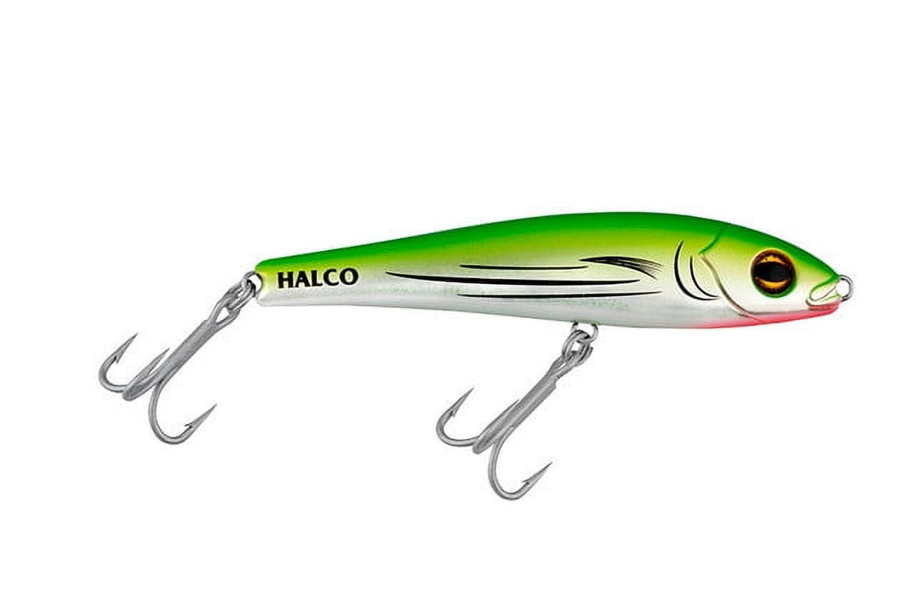 Halco HSD105H81 Slidog 105 Liquid Lime 28 Gram Fishing Lure w/ #1 Treble  Hooks 