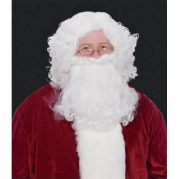 Halco - Majestic Santa Wig & Beard with Wired Mustache - One Size