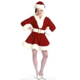 thumbnail image 1 of Halco Women's Mrs. Claus Perky Pixie Velvet Dress Costume - Size Small, 1 of 2