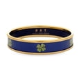 thumbnail image 1 of Halcyon Days Four Leaf Clover Navy Bangle - Medium - PBCLO1110GM, 1 of 3