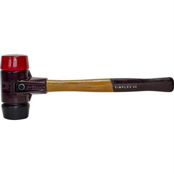 Halder 21-968 Paver Mallet - 4 Lb With Black/Red Heads - 13" Wood Handle