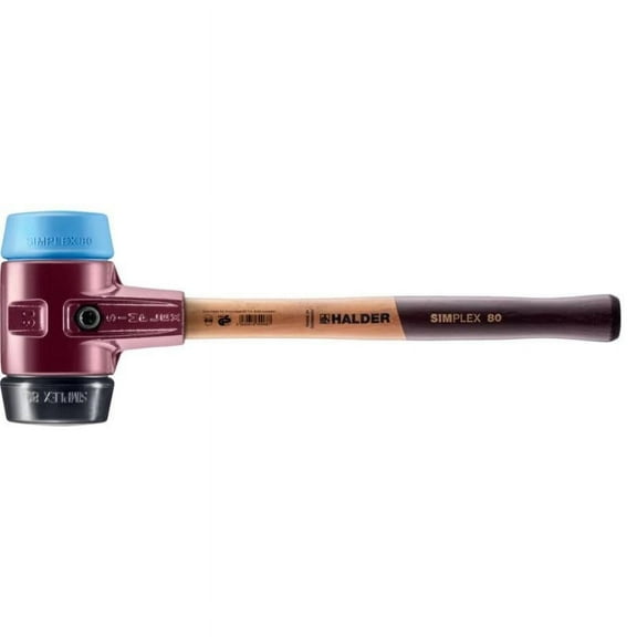 Halder 3012.080 Simplex Mallet with Soft Blue Rubber (non-marring) and
