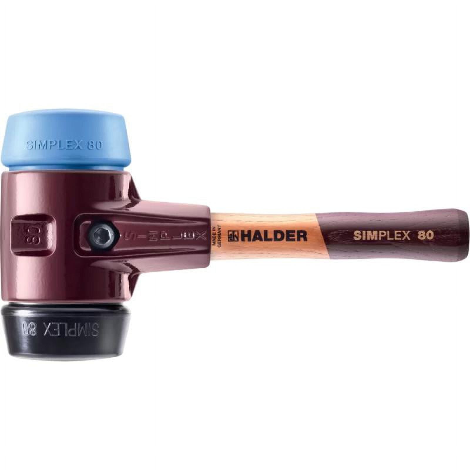 Halder 3012.082 Simplex Mallet with Soft Blue Rubber (non-marring) and
