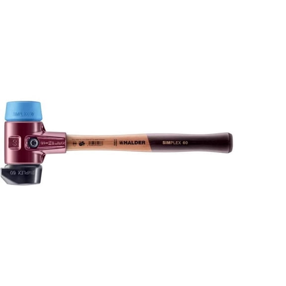 Halder 3012.260 Simplex Mallet with Soft Blue Rubber (non-marring) and