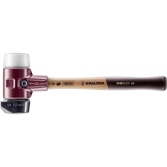 Halder Inc Rubber/superplastic Head Simplex Soft-Face Mallet With Wooden Handle