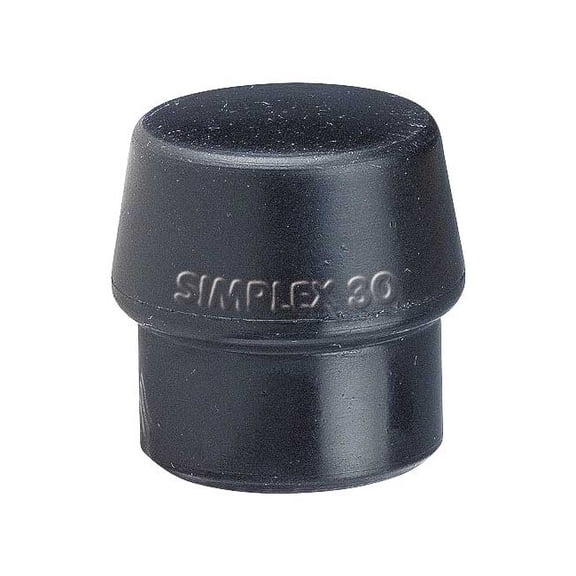 Halder Simplex Hammer Tip,2 In,Medium,Black 3202050