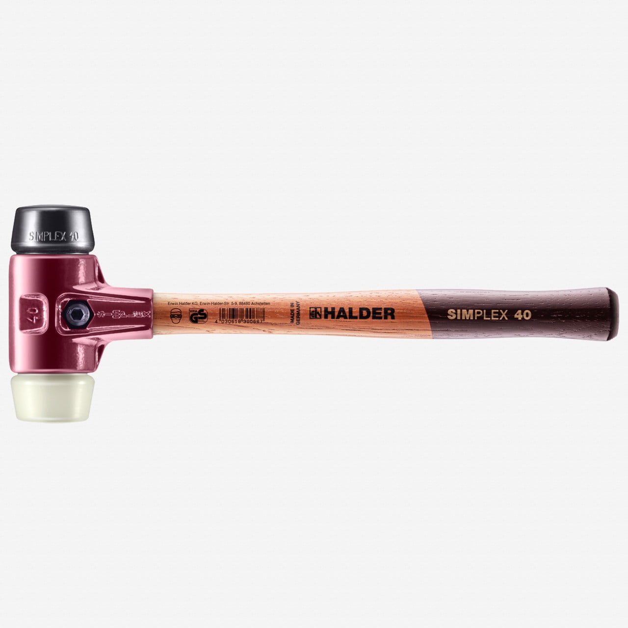 Halder Simplex 22 oz Soft-Face Rubber and Nylon Hammer