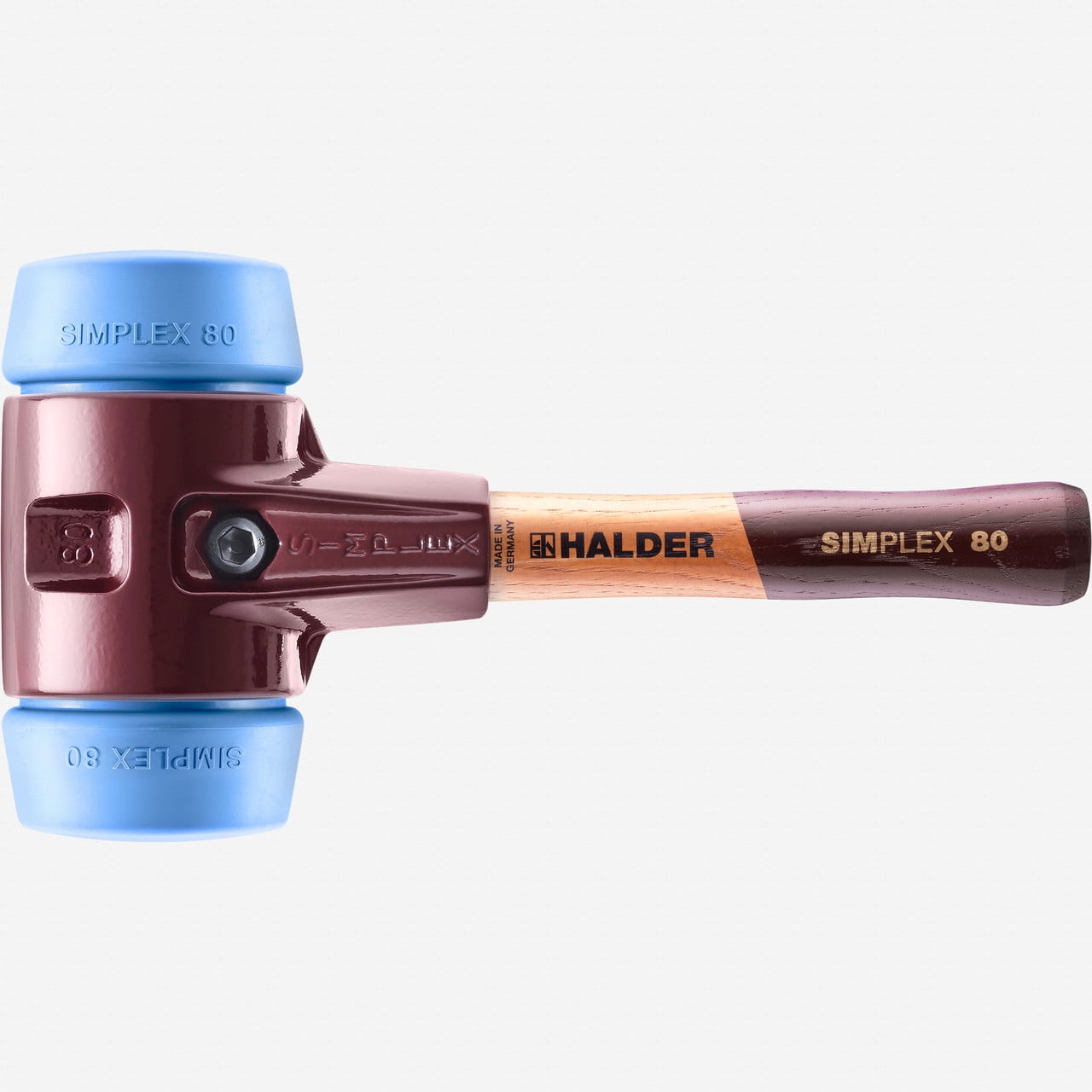 Halder Simplex Mallet with Soft Blue Rubber Inserts and Cast Iron ...