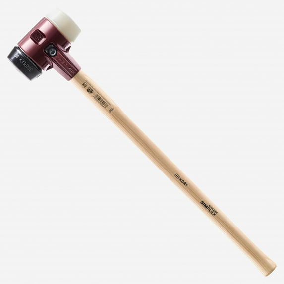 Halder Simplex Sledgehammer with Nylon/Black Rubber Inserts and Cast Iron Housing, 3.15" / 122.4 oz.