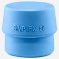 thumbnail image 1 of Halder Simplex Soft Blue Rubber Replacement Face Insert, Non-Marring, 2.36", 1 of 1