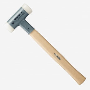 Halder Supercraft Dead Blow, Non-Rebounding Hammer with Nylon Face Inserts and Steel Housing, 1.77" / 29.28 oz.