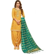 Haldi Function Wear Designer Indian Pakistani Salwar Kameez Punjabi Patiyala Suits  Yellow, 7XL - 56