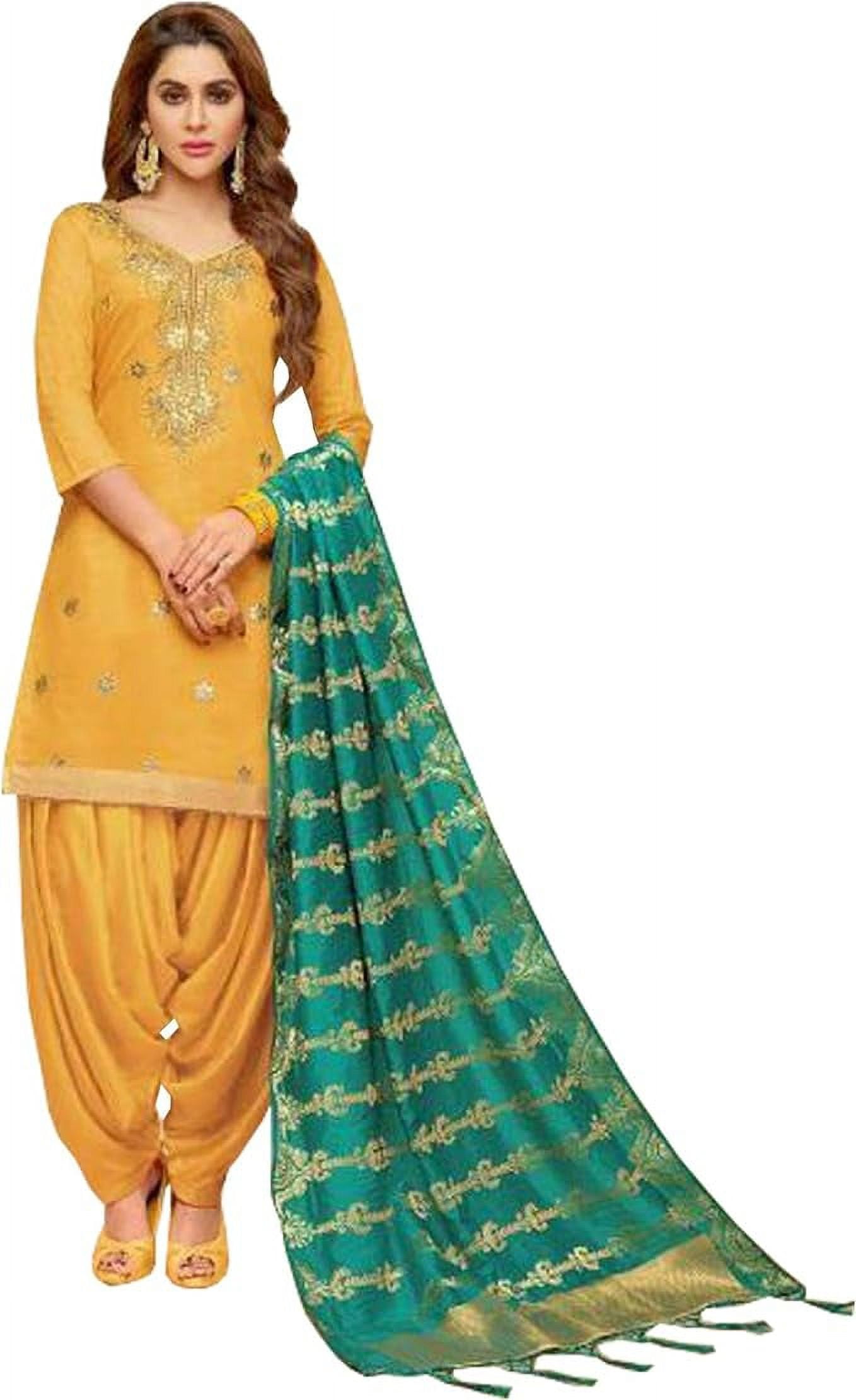 Punjabi yellow suit for haldi discount