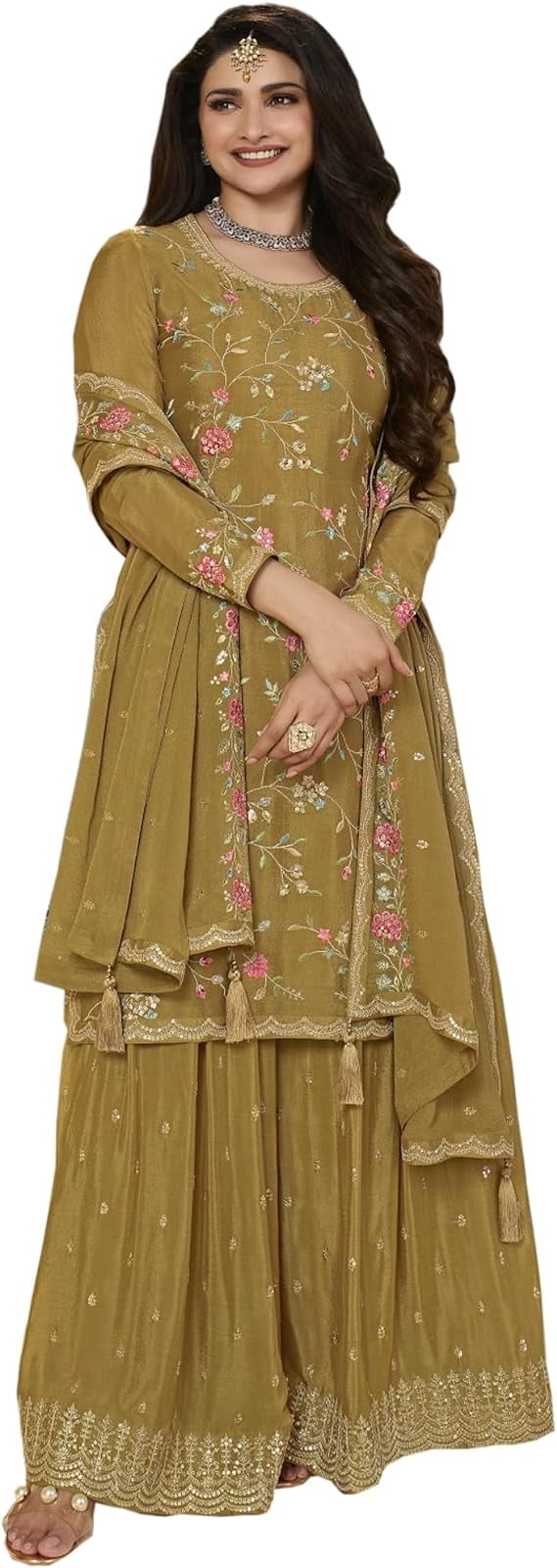 Haldi Function Wear Indian Shalwar Kameez Suits Pakistani Designer Plazo Dress ( Yellow, 4XL - 50 ), Women's Haldi Function Wear Indian Shalwar Kameez Suits Pakistani Designer Plazo Dress ( Yellow, 4XL - 50 ), Women's