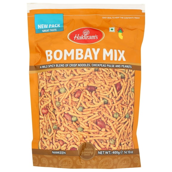 Haldiram's Bombay Mix Namkeen, Snack Crackers, 14.10 oz