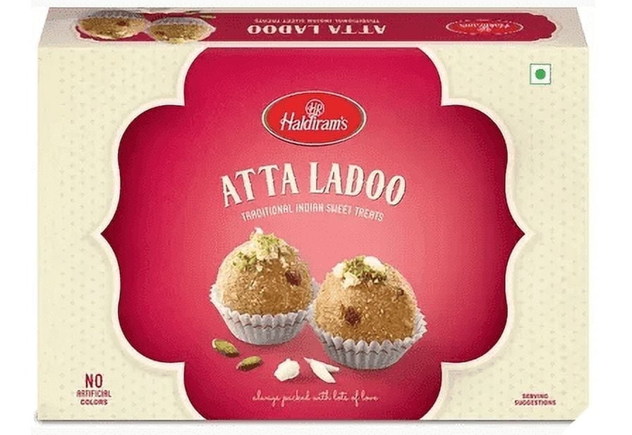Haldiram's Panjeeri Ladoo 400 gm box Pack of 2 - Walmart.com