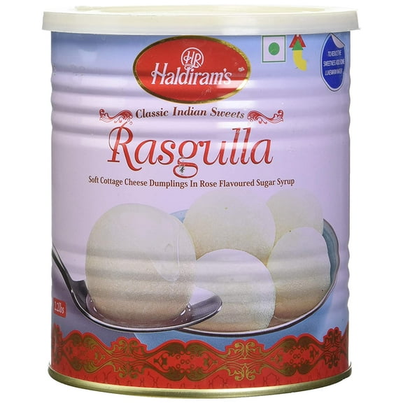 Golden Food Rasgulla | Indian Sweet | 1kg Tin