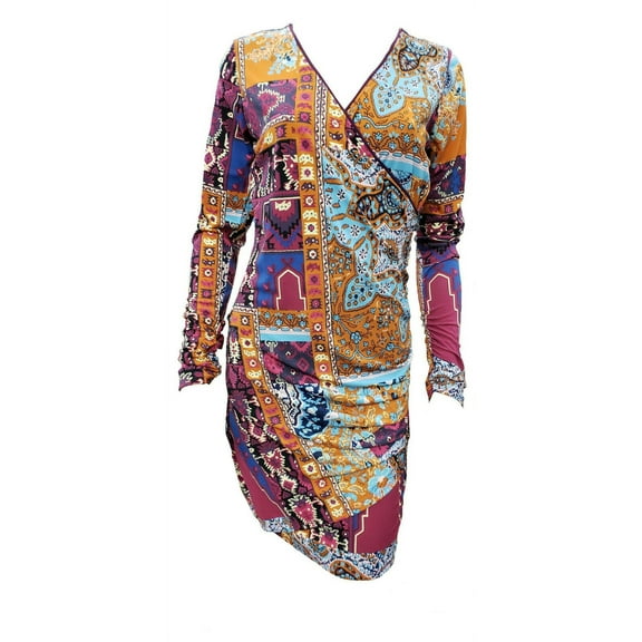 Hale Bob Long Sleeve Wrap Dress - 4TDW6489