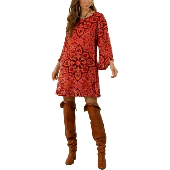 Hale Bob womens  Alora Silk-Blend Mini Dress, s