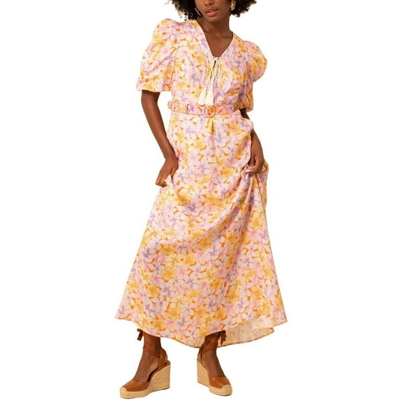 Hale Bob womens  Arabella Linen Dress, m