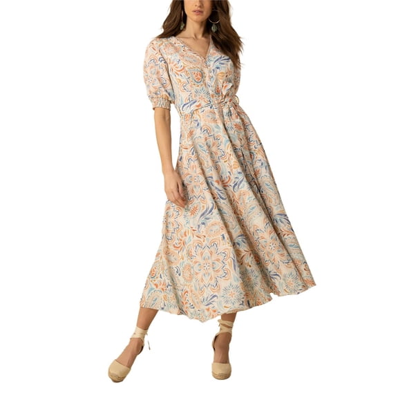 Hale Bob womens  Faye Midi Dress, m