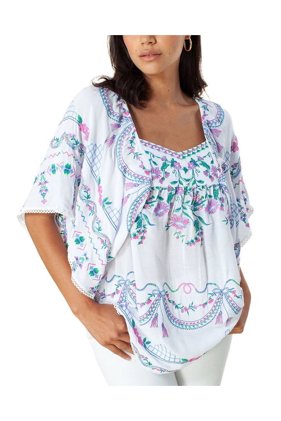 womens Flutter Sleeve Top, s