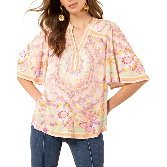 Hale Bob womens  Kaitlyn Blouse, XL